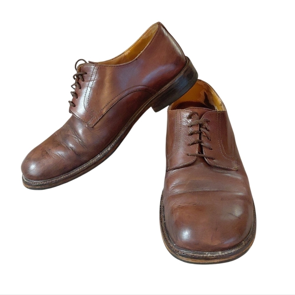Birkenstock Brown Leather Oxfords Men's Brown Lace Up Shoes Size 12